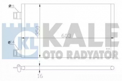 KALE OTO RADYATOR 342550 -  Конденсатор, кондиционер